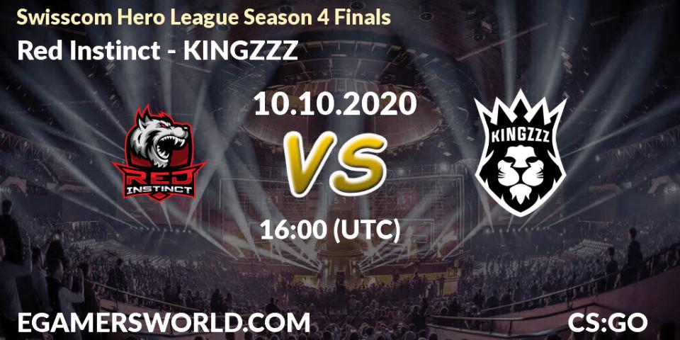 Red Instinct vs KINGZZZ: Match Prediction. 10.10.2020 at 16:00, Counter-Strike (CS2), Swisscom Hero League Season 4 Finals