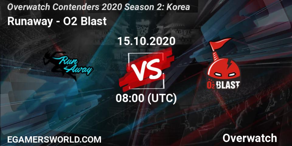 Runaway vs O2 Blast: Match Prediction. 16.10.20, Overwatch, Overwatch Contenders 2020 Season 2: Korea
