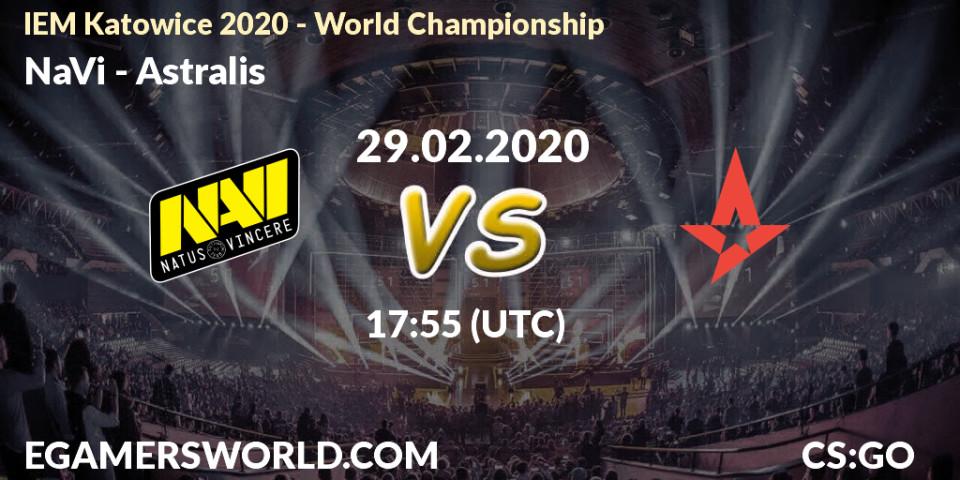 NaVi vs Astralis: Match Prediction. 29.02.20, CS2 (CS:GO), IEM Katowice 2020 