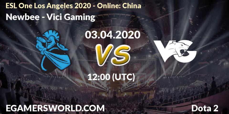 Newbee vs Vici Gaming: Match Prediction. 03.04.20, Dota 2, ESL One Los Angeles 2020 - Online: China