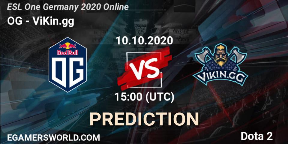 OG vs ViKin.gg: Match Prediction. 10.10.2020 at 14:48, Dota 2, ESL One Germany 2020 Online