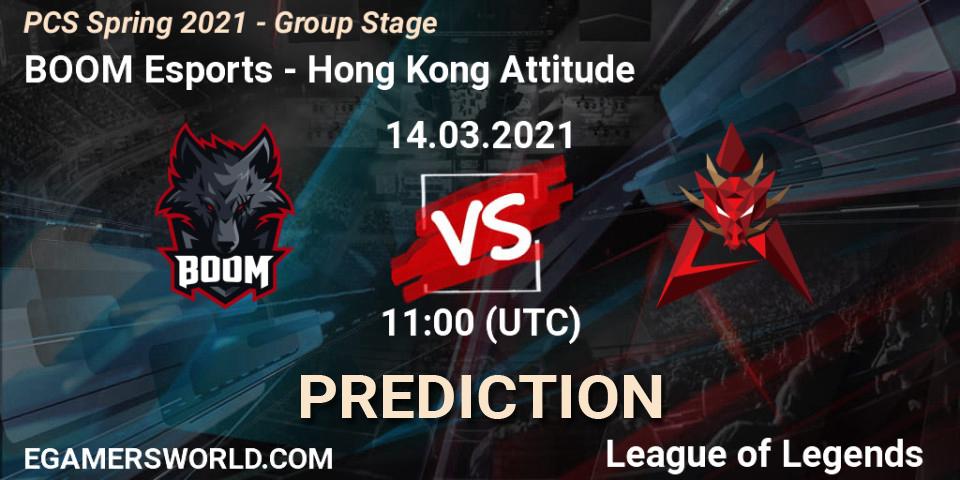 BOOM Esports vs Hong Kong Attitude: Match Prediction. 14.03.2021 at 11:00, LoL, PCS Spring 2021 - Group Stage