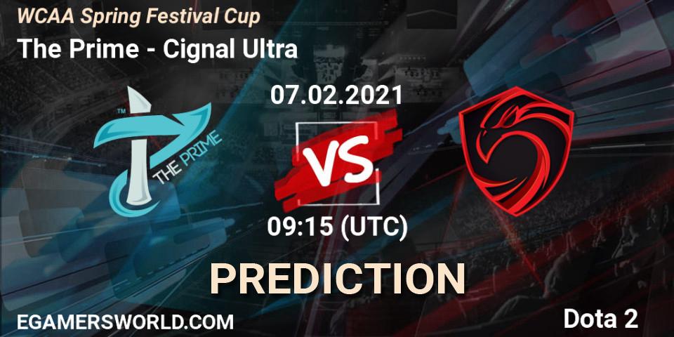 The Prime vs Cignal Ultra: Match Prediction. 07.02.2021 at 09:24, Dota 2, WCAA Spring Festival Cup