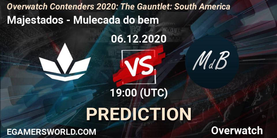 Majestados vs Mulecada do bem: Match Prediction. 06.12.2020 at 19:00, Overwatch, Overwatch Contenders 2020: The Gauntlet: South America