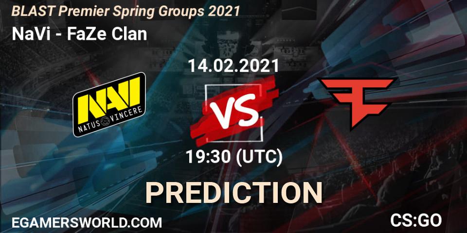 NaVi vs FaZe Clan: Match Prediction. 14.02.21, CS2 (CS:GO), BLAST Premier Spring Groups 2021