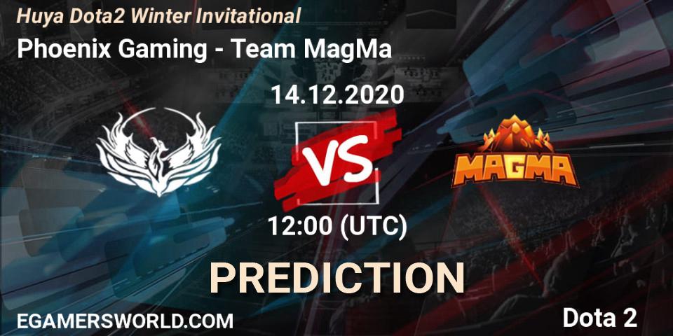 Phoenix Gaming vs Team MagMa: Match Prediction. 14.12.2020 at 11:54, Dota 2, Huya Dota2 Winter Invitational