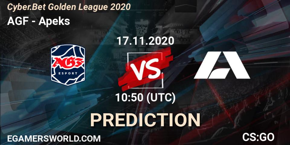 AGF vs Apeks: Match Prediction. 17.11.20, CS2 (CS:GO), Cyber.Bet Golden League 2020
