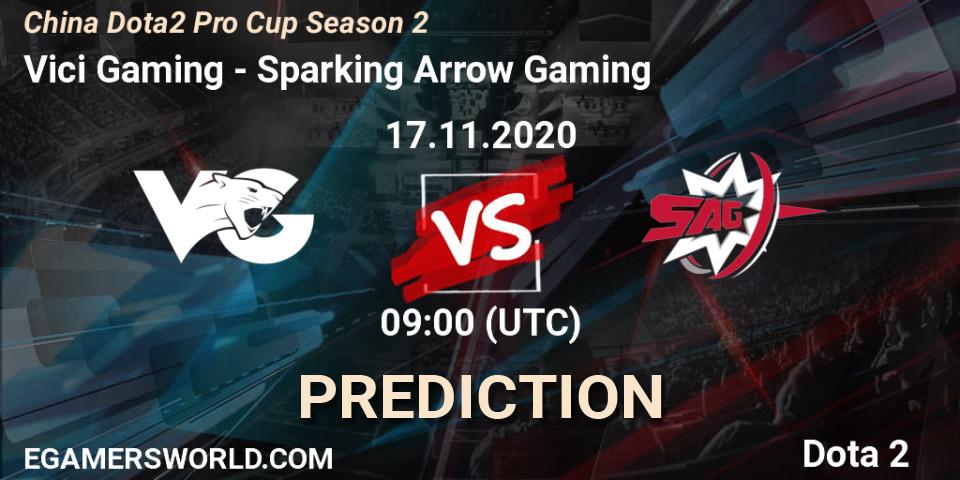 Vici Gaming vs Sparking Arrow Gaming: Match Prediction. 17.11.2020 at 08:54, Dota 2, China Dota2 Pro Cup Season 2