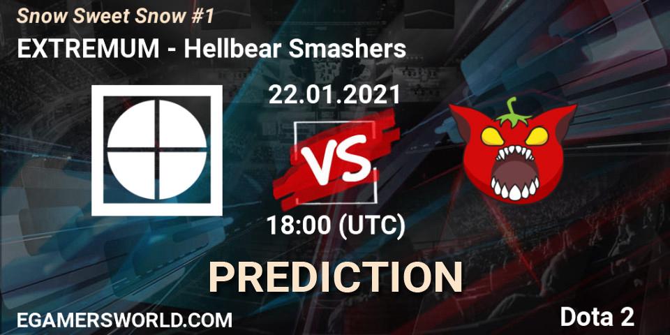 EXTREMUM vs Hellbear Smashers: Match Prediction. 22.01.2021 at 18:01, Dota 2, Snow Sweet Snow #1