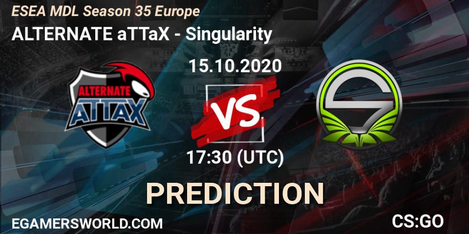 ALTERNATE aTTaX vs Singularity: Match Prediction. 15.10.2020 at 17:30, Counter-Strike (CS2), ESEA MDL Season 35 Europe