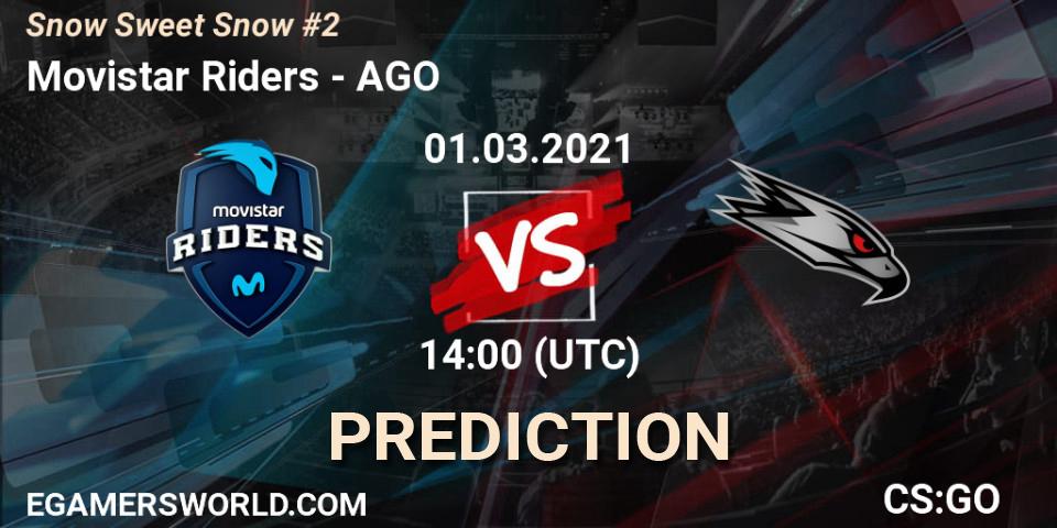 Movistar Riders vs AGO: Match Prediction. 01.03.2021 at 14:00, Counter-Strike (CS2), Snow Sweet Snow #2