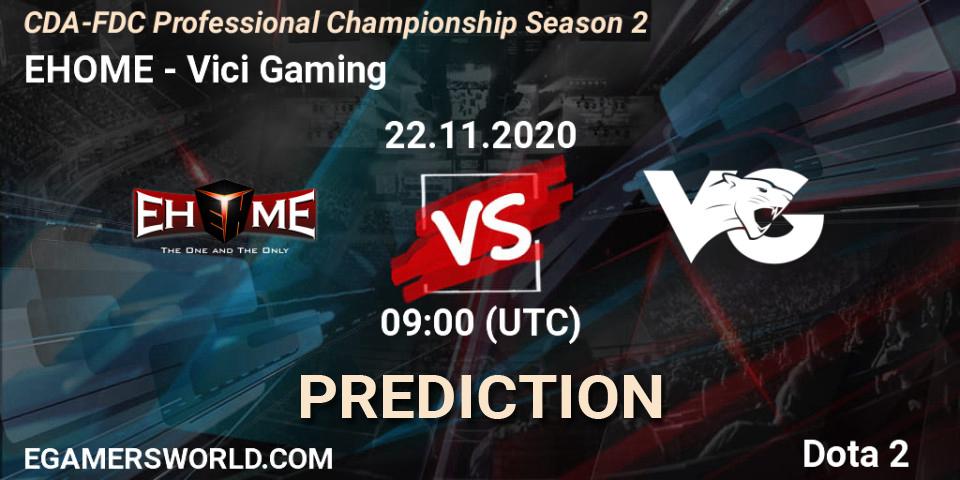 EHOME vs Vici Gaming: Match Prediction. 22.11.2020 at 09:19, Dota 2, CDA-FDC Professional Championship Season 2