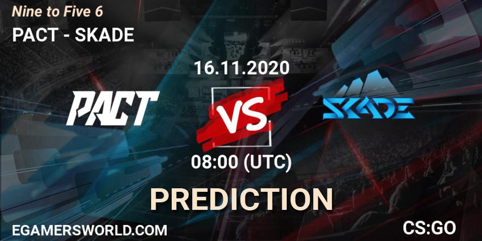 PACT vs SKADE: Match Prediction. 16.11.2020 at 08:00, Counter-Strike (CS2), Nine to Five 6
