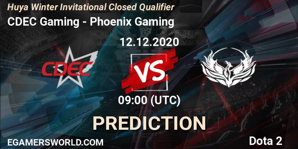 CDEC Gaming vs Phoenix Gaming: Match Prediction. 12.12.2020 at 06:05, Dota 2, Huya Winter Invitational Closed Qualifier