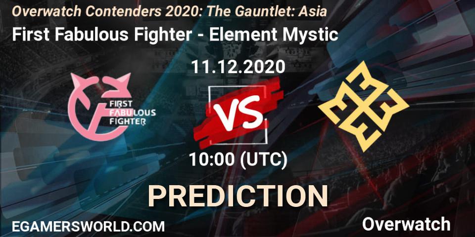 First Fabulous Fighter vs Element Mystic: Match Prediction. 11.12.20, Overwatch, Overwatch Contenders 2020: The Gauntlet: Asia