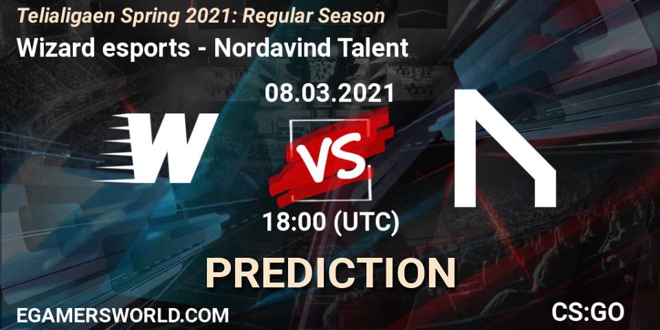 Wizard esports vs Nordavind Talent: Match Prediction. 08.03.2021 at 18:00, Counter-Strike (CS2), Telialigaen Spring 2021: Regular Season