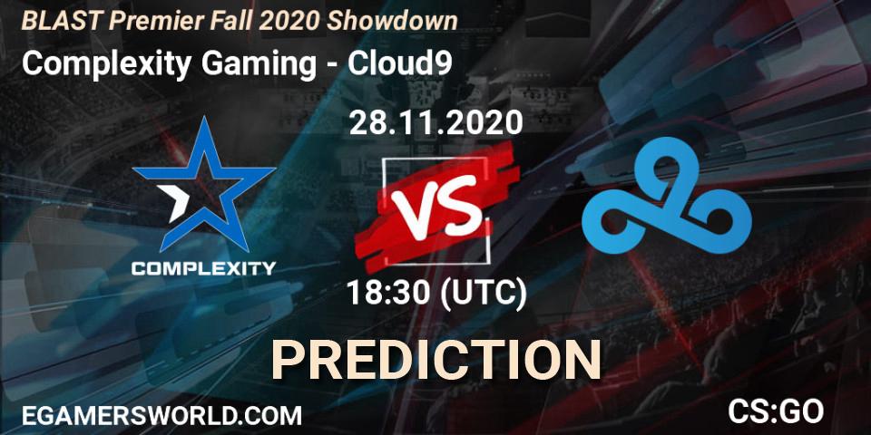 Complexity Gaming vs Cloud9: Match Prediction. 28.11.20, CS2 (CS:GO), BLAST Premier Fall 2020 Showdown