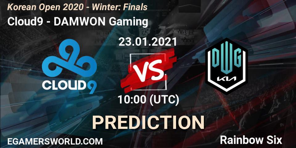 Cloud9 vs DAMWON Gaming: Match Prediction. 23.01.2021 at 10:00, Rainbow Six, Korean Open 2020 - Winter: Finals