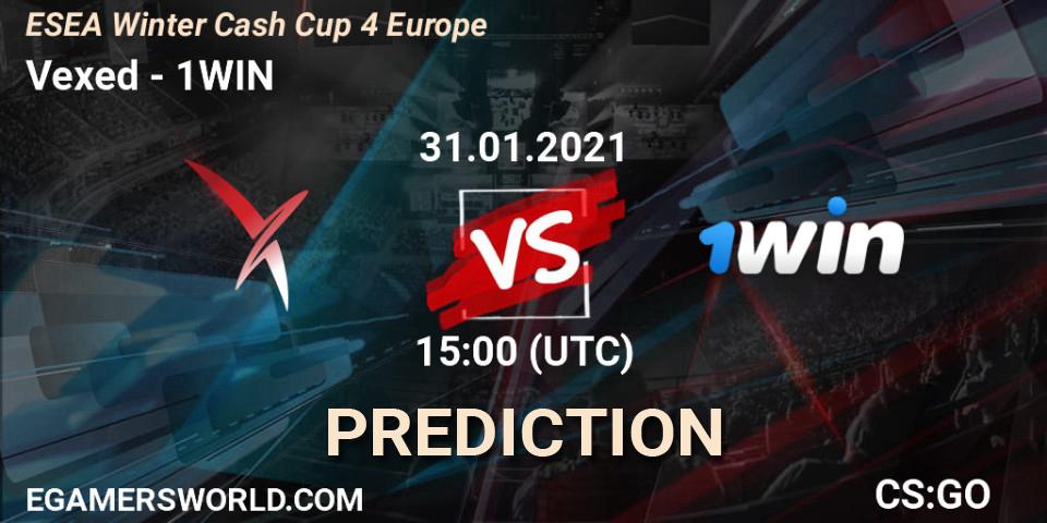 Vexed vs 1WIN: Match Prediction. 31.01.21, CS2 (CS:GO), ESEA Cash Cup - Europe: Winter 2020 #4