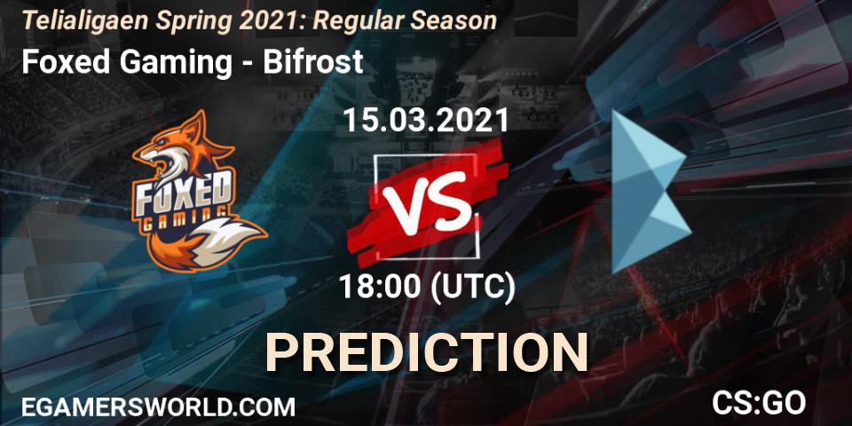 Foxed Gaming vs Bifrost: Match Prediction. 15.03.2021 at 18:00, Counter-Strike (CS2), Telialigaen Spring 2021: Regular Season