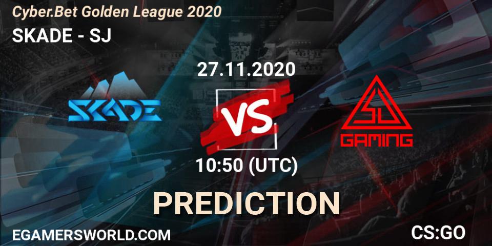 SKADE vs SJ: Match Prediction. 27.11.2020 at 10:50, Counter-Strike (CS2), Cyber.Bet Golden League 2020