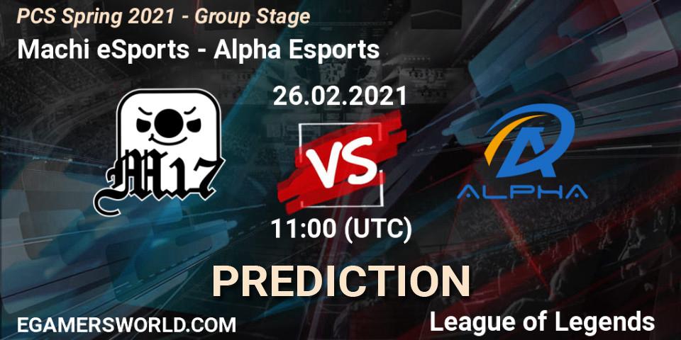 Machi eSports vs Alpha Esports: Match Prediction. 26.02.2021 at 10:00, LoL, PCS Spring 2021 - Group Stage