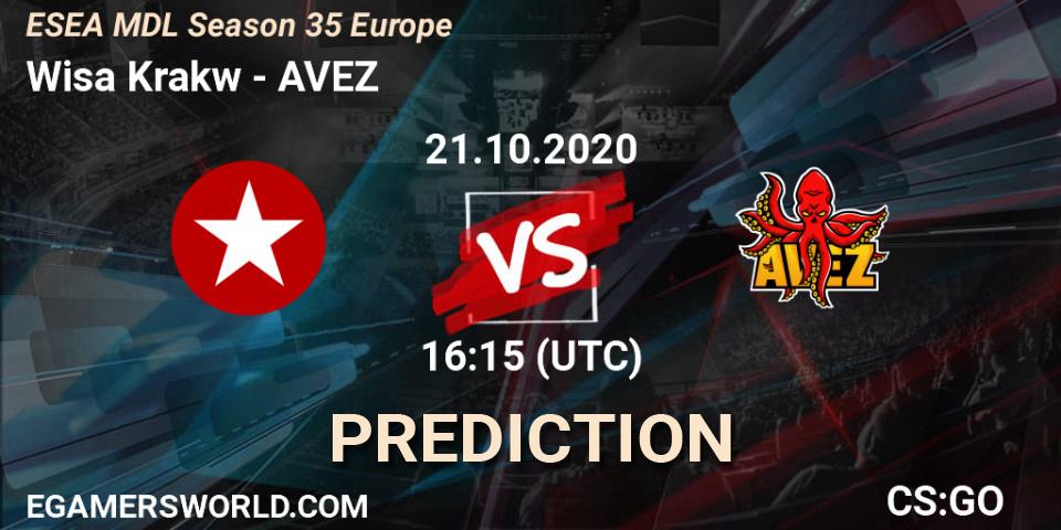 Wisła Kraków vs AVEZ: Match Prediction. 21.10.20, CS2 (CS:GO), ESEA MDL Season 35 Europe