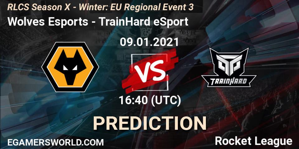 Wolves Esports vs TrainHard eSport: Match Prediction. 09.01.2021 at 16:40, Rocket League, RLCS Season X - Winter: EU Regional Event 3