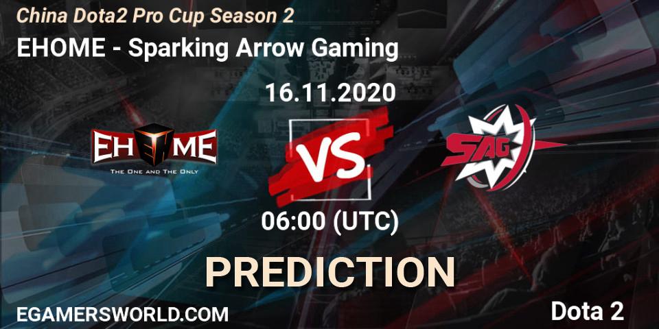 EHOME vs Sparking Arrow Gaming: Match Prediction. 16.11.2020 at 06:04, Dota 2, China Dota2 Pro Cup Season 2