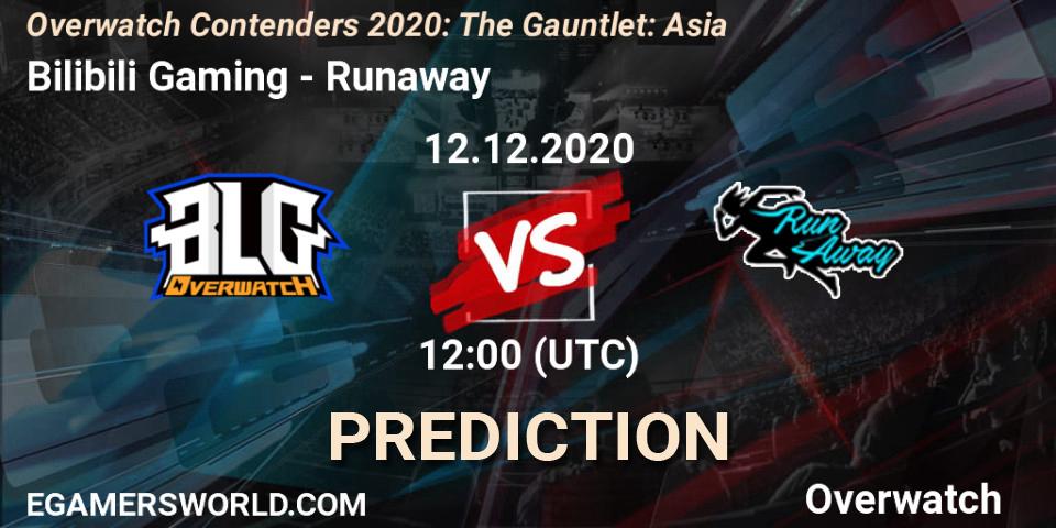 Bilibili Gaming vs Runaway: Match Prediction. 12.12.20, Overwatch, Overwatch Contenders 2020: The Gauntlet: Asia