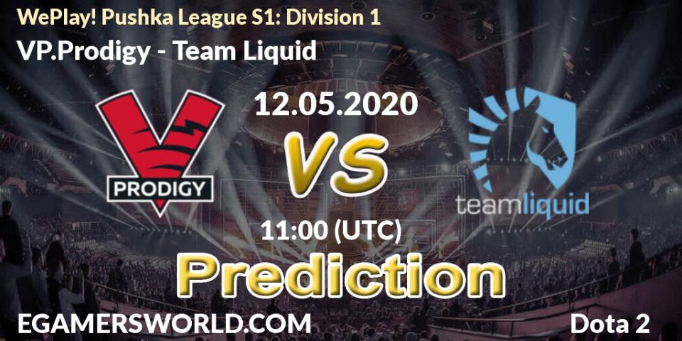 VP.Prodigy vs Team Liquid: Match Prediction. 12.05.2020 at 11:57, Dota 2, WePlay! Pushka League S1: Division 1