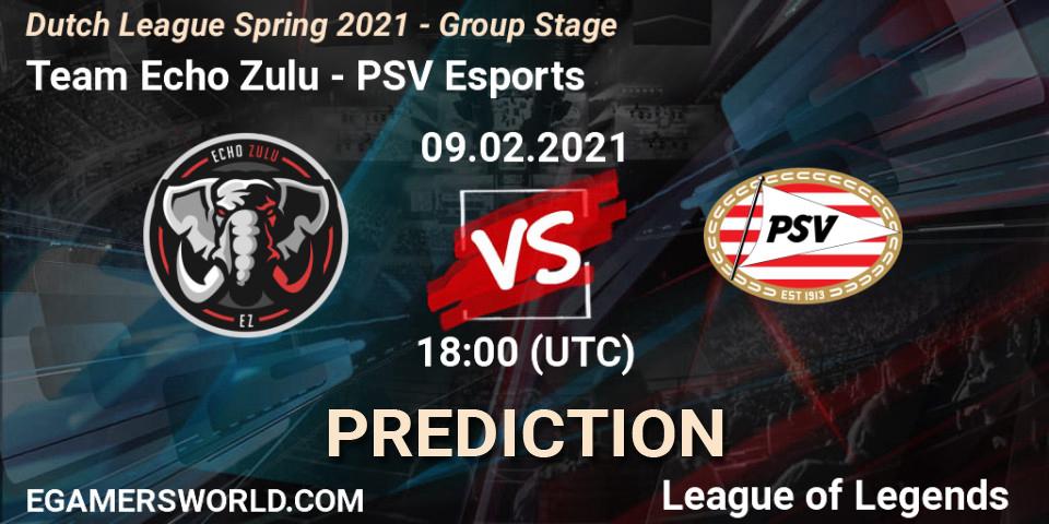 Team Echo Zulu vs PSV Esports: Match Prediction. 09.02.2021 at 20:00, LoL, Dutch League Spring 2021 - Group Stage