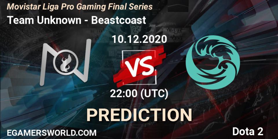 Team Unknown vs Beastcoast: Match Prediction. 10.12.2020 at 22:02, Dota 2, Movistar Liga Pro Gaming Final Series