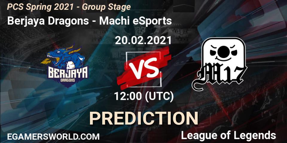 Berjaya Dragons vs Machi eSports: Match Prediction. 20.02.2021 at 12:05, LoL, PCS Spring 2021 - Group Stage
