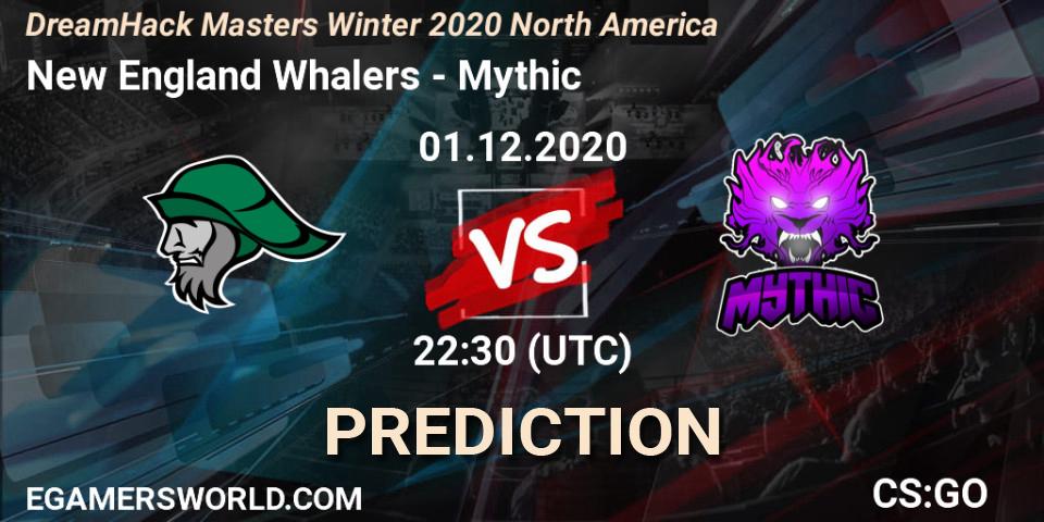 New England Whalers vs Mythic: Match Prediction. 01.12.20, CS2 (CS:GO), DreamHack Masters Winter 2020 North America