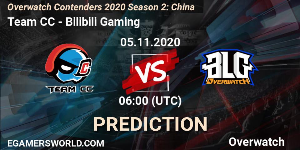 Team CC vs Bilibili Gaming: Match Prediction. 05.11.2020 at 10:00, Overwatch, Overwatch Contenders 2020 Season 2: China