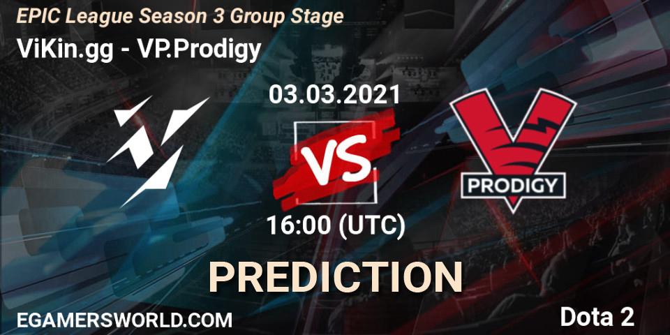 ViKin.gg vs VP.Prodigy: Match Prediction. 03.03.2021 at 16:00, Dota 2, EPIC League Season 3 Group Stage