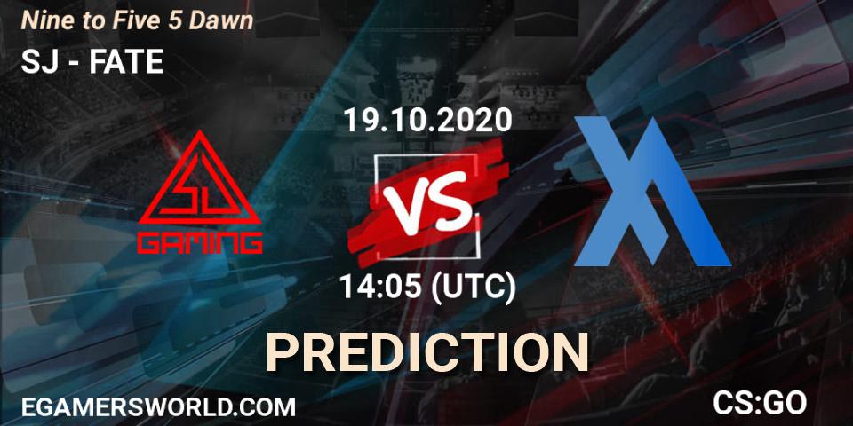 SJ vs FATE: Match Prediction. 19.10.2020 at 14:05, Counter-Strike (CS2), Nine to Five 5 Dawn