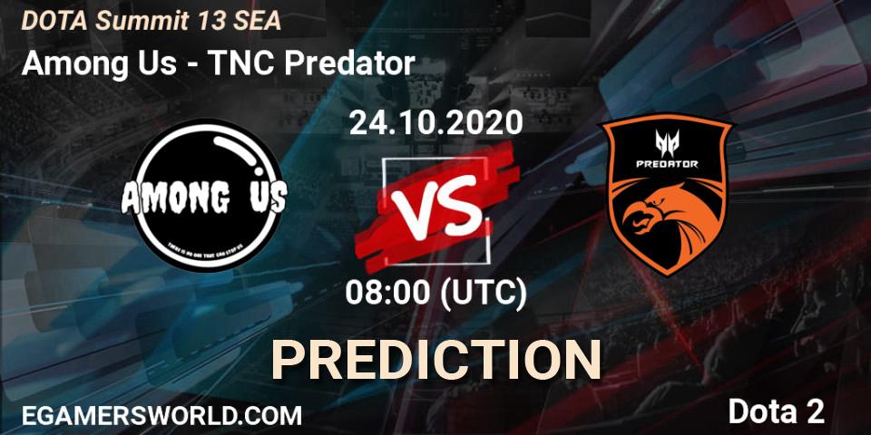 Among Us vs TNC Predator: Match Prediction. 24.10.2020 at 04:00, Dota 2, DOTA Summit 13: SEA