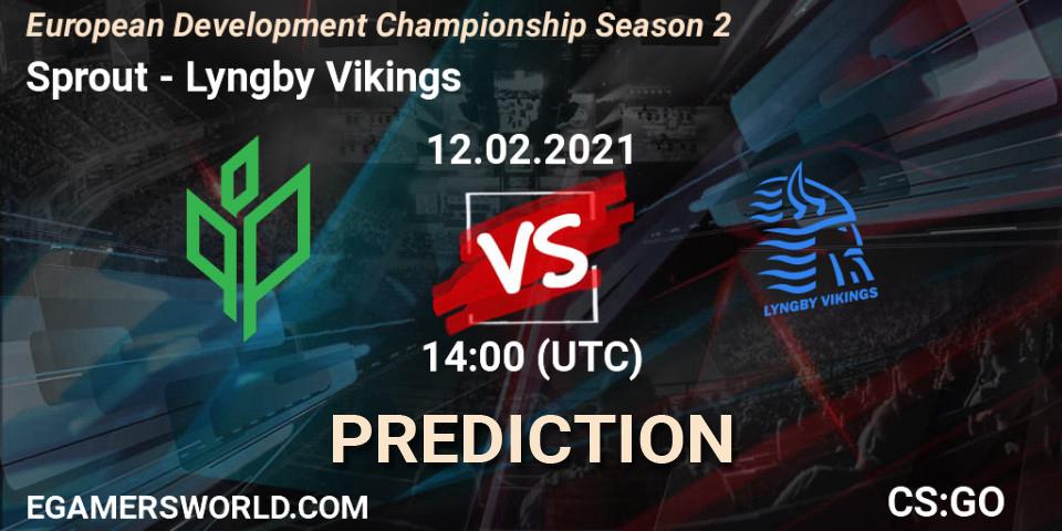 Sprout vs Lyngby Vikings: Match Prediction. 12.02.21, CS2 (CS:GO), European Development Championship Season 2