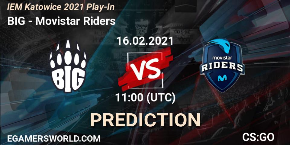 BIG vs Movistar Riders: Match Prediction. 16.02.2021 at 11:00, Counter-Strike (CS2), IEM Katowice 2021 Play-In
