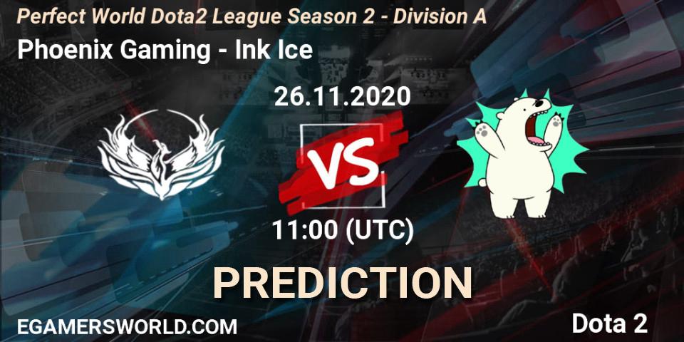 Phoenix Gaming vs Ink Ice: Match Prediction. 26.11.2020 at 11:42, Dota 2, Perfect World Dota2 League Season 2 - Division A