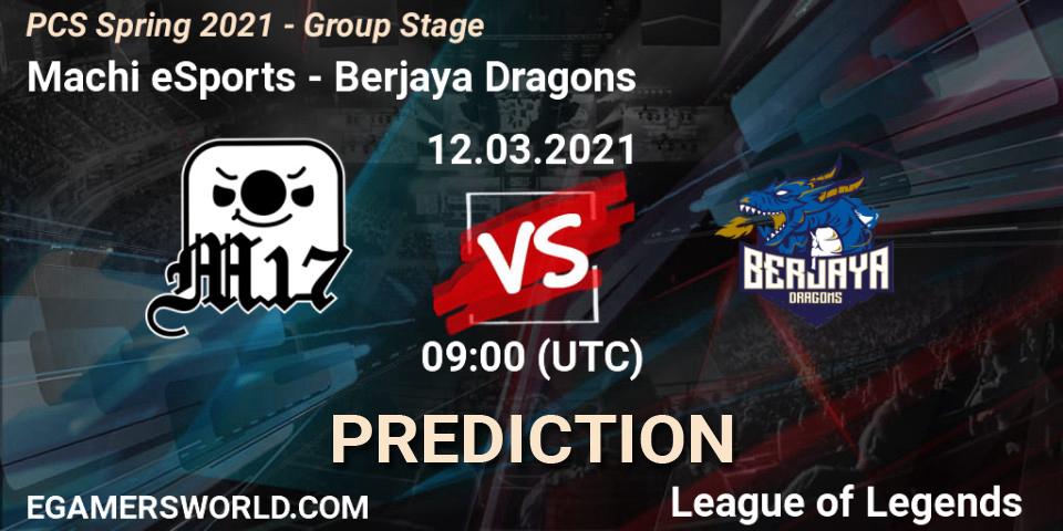 Machi eSports vs Berjaya Dragons: Match Prediction. 12.03.2021 at 10:30, LoL, PCS Spring 2021 - Group Stage