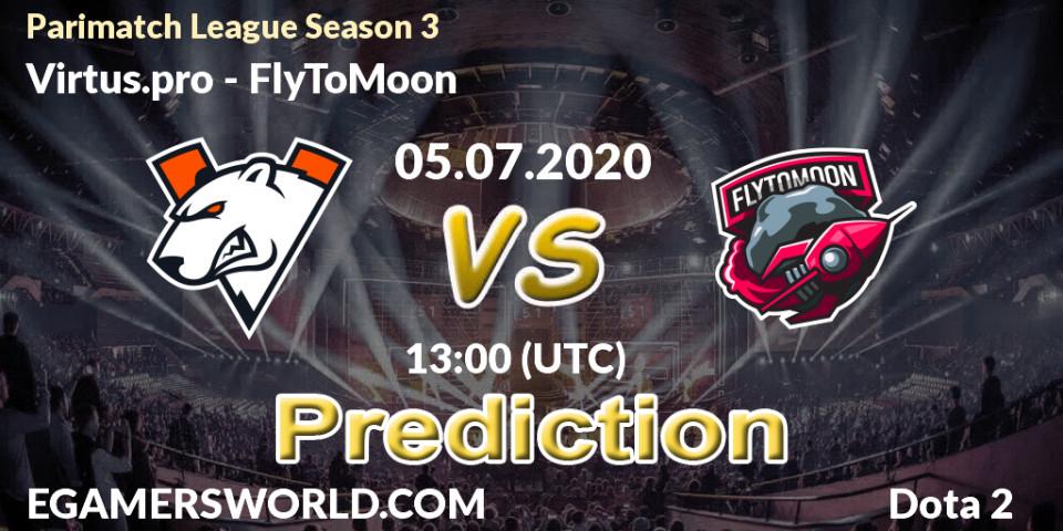 Virtus.pro vs FlyToMoon: Match Prediction. 05.07.20, Dota 2, Parimatch League Season 3
