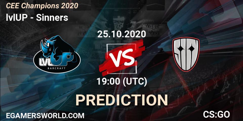 lvlUP vs Sinners: Match Prediction. 25.10.2020 at 19:00, Counter-Strike (CS2), CEE Champions 2020
