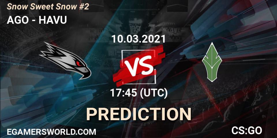 AGO vs HAVU: Match Prediction. 10.03.2021 at 17:45, Counter-Strike (CS2), Snow Sweet Snow #2