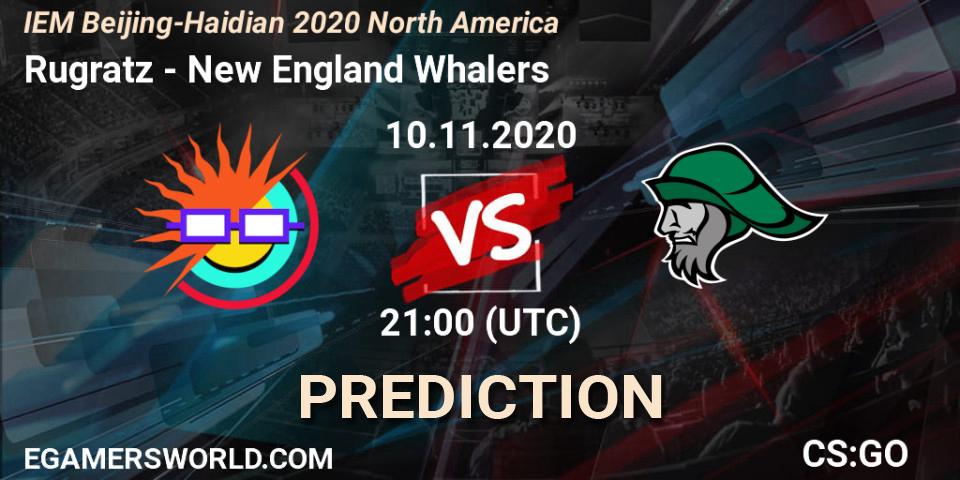 Rugratz vs New England Whalers: Match Prediction. 10.11.20, CS2 (CS:GO), IEM Beijing-Haidian 2020 North America