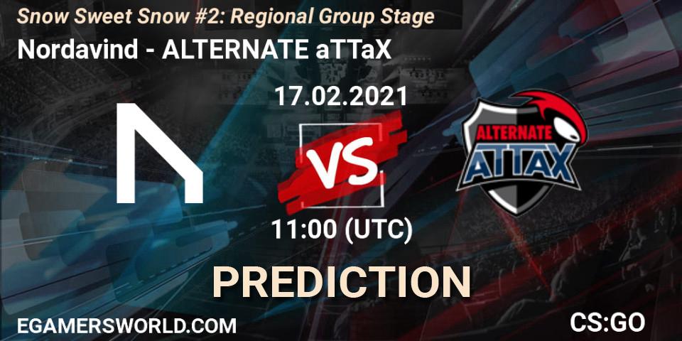 Nordavind vs ALTERNATE aTTaX: Match Prediction. 17.02.2021 at 11:00, Counter-Strike (CS2), Snow Sweet Snow #2: Regional Group Stage