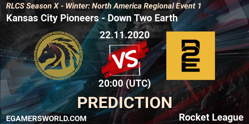Kansas City Pioneers vs Down Two Earth: Match Prediction. 22.11.2020 at 20:00, Rocket League, RLCS Season X - Winter: North America Regional Event 1