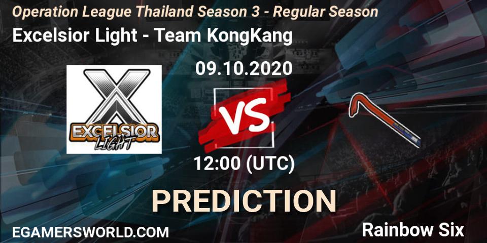 Excelsior Light vs Team KongKang: Match Prediction. 09.10.2020 at 12:00, Rainbow Six, Operation League Thailand Season 3 - Regular Season